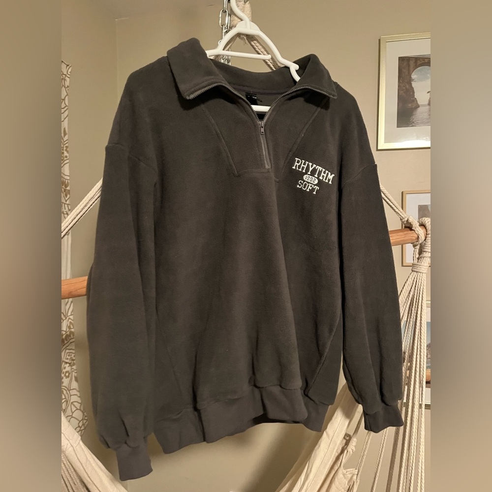Grey Quarter Zip